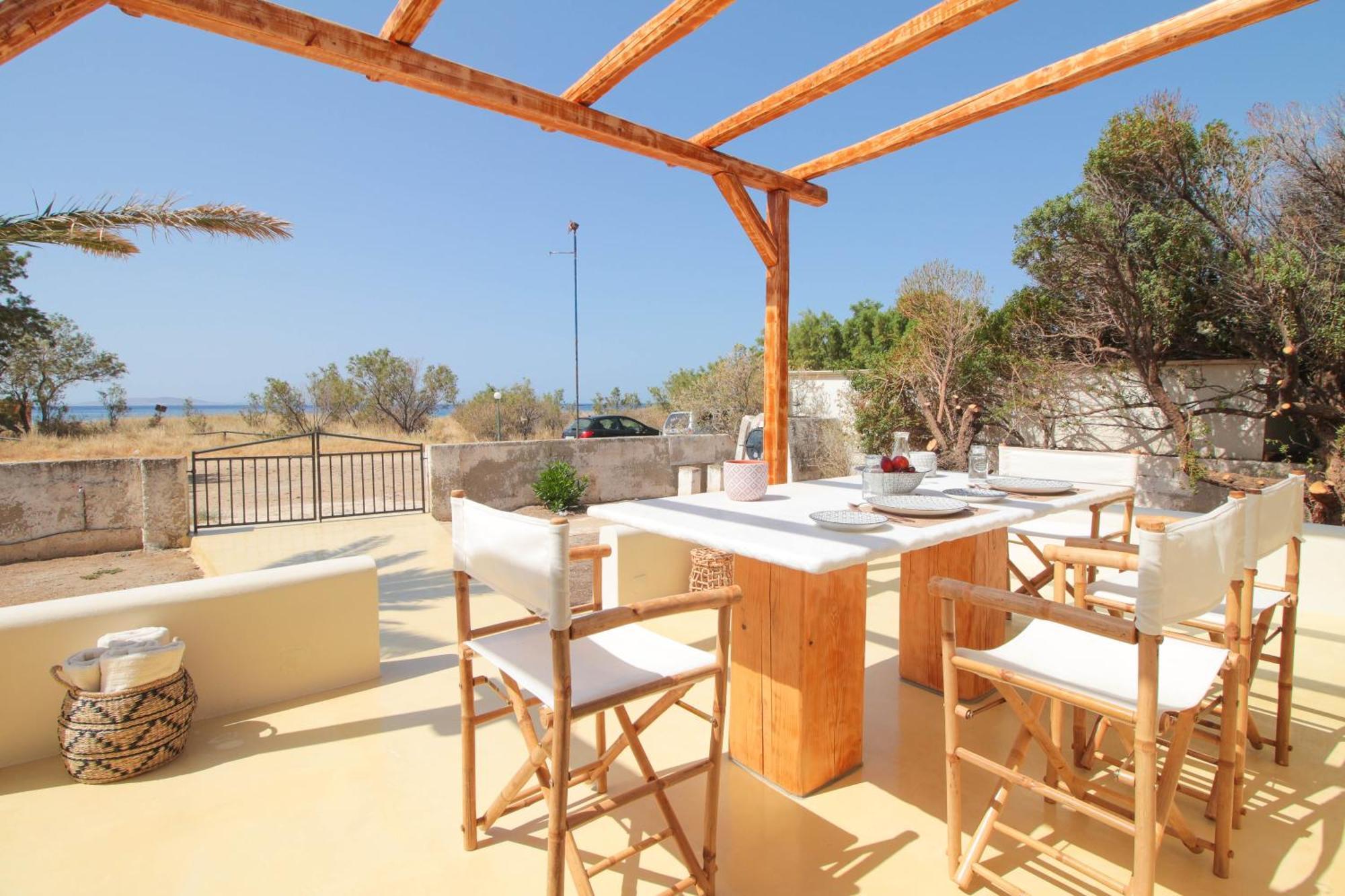 4Twaves Beach House - Beachfront In Agios Ioannis Agios Ioannis  Ngoại thất bức ảnh
